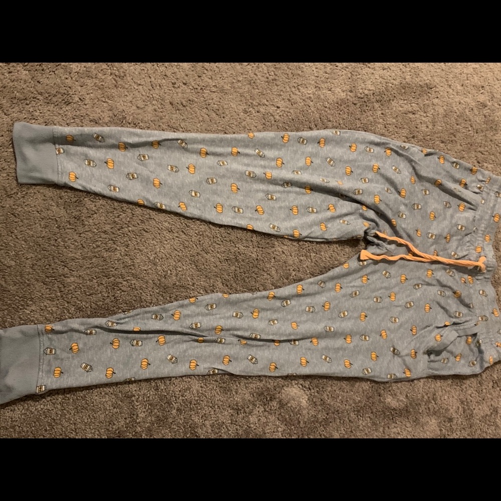 Cute pumpkin spice jogger pants